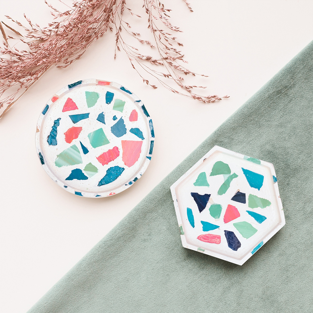 Coupe décorative en terrazzo à faire soi-même