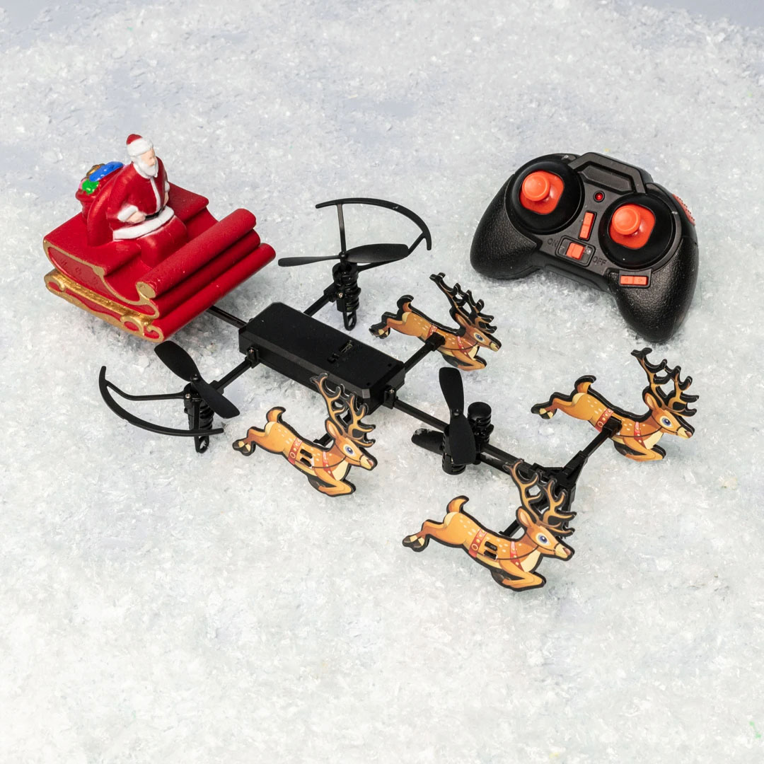 Drone Père Noël volant