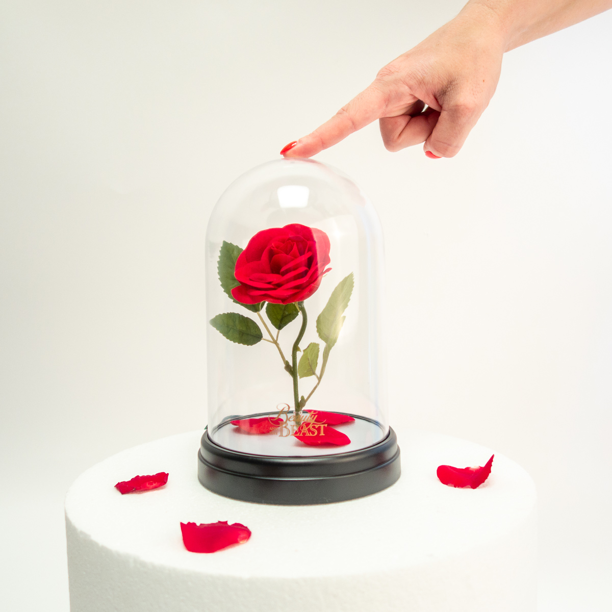 Lampe Rose Enchantée - La Belle et la Bête