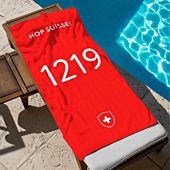 Serviette personnalisée Euro de football