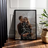 Poster personnalisé avec date et nom