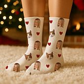 Chaussettes personnalisées avec animal de compagnie et visage