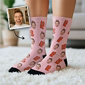 Chaussettes personnalisées visage différents designs