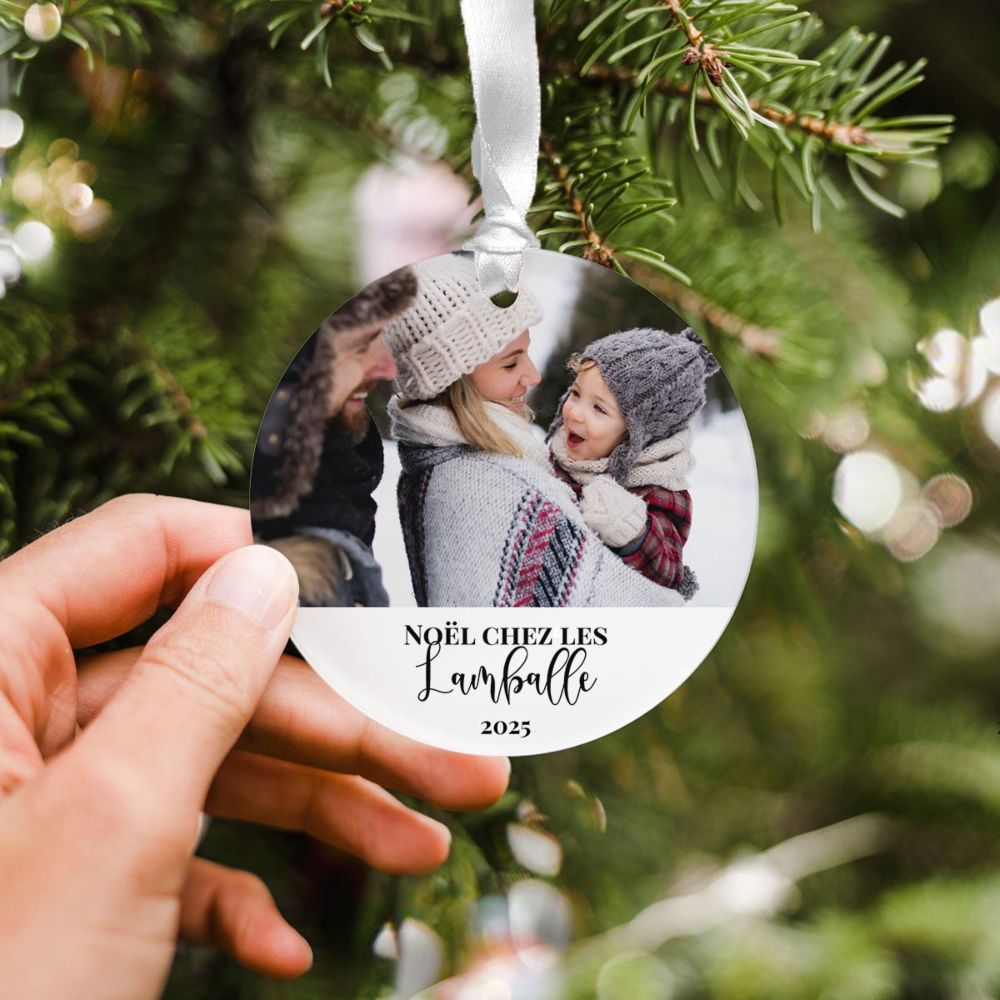 Personalisierbarer Acryl Anhänger 2er Set mit Foto und Text