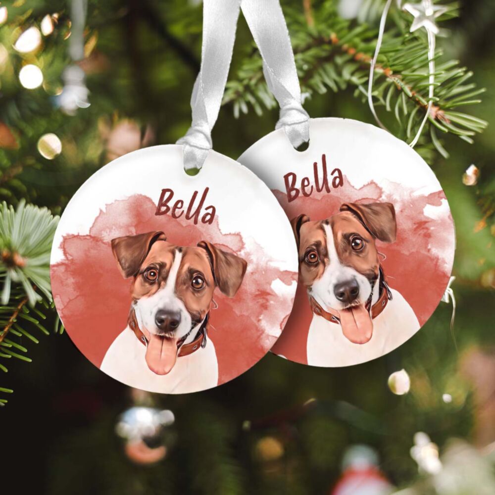 Pendentif personnalisé en acrylique avec animal - Lot de 2