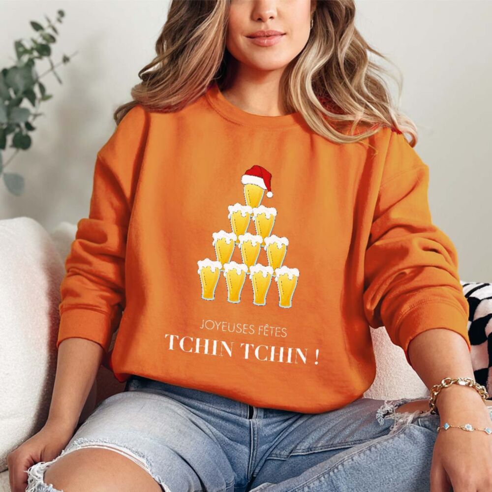 Pull de Noël personnalisé Bière