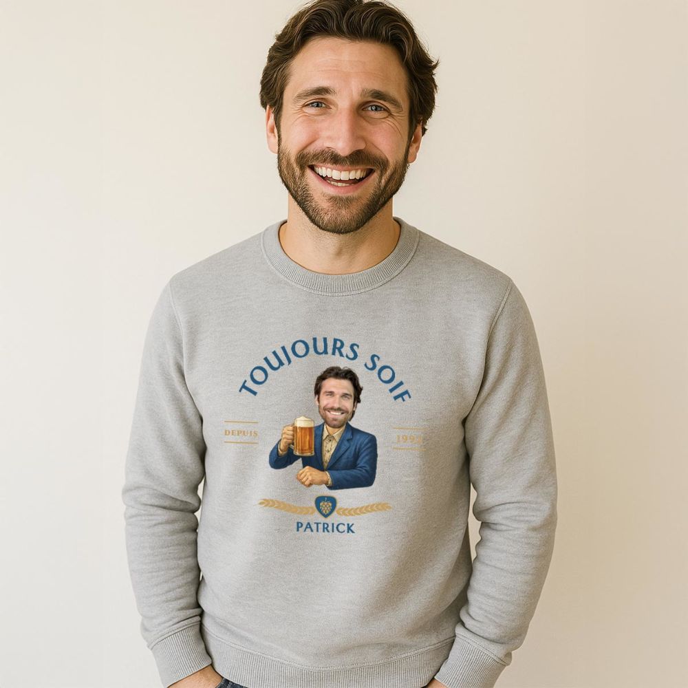 Pull personnalisé avec logo et visage