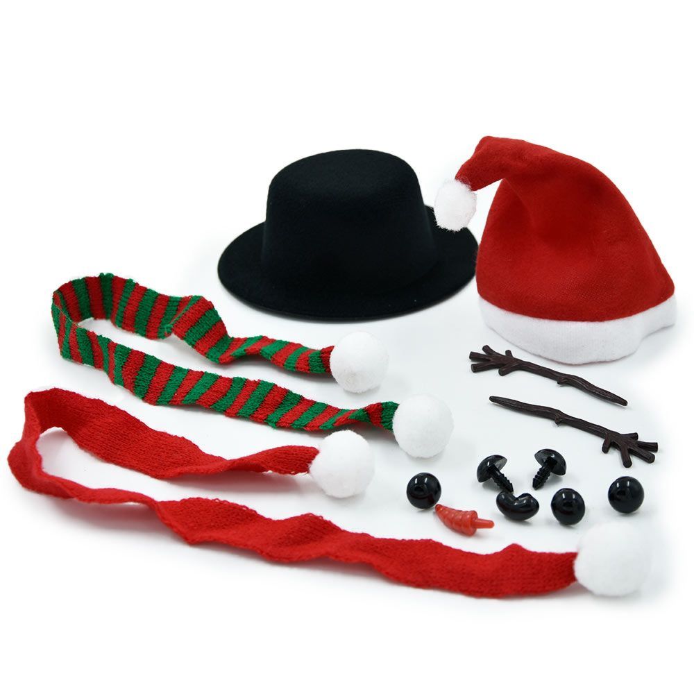 Kit de construction de bonhomme de neige avec sable magique