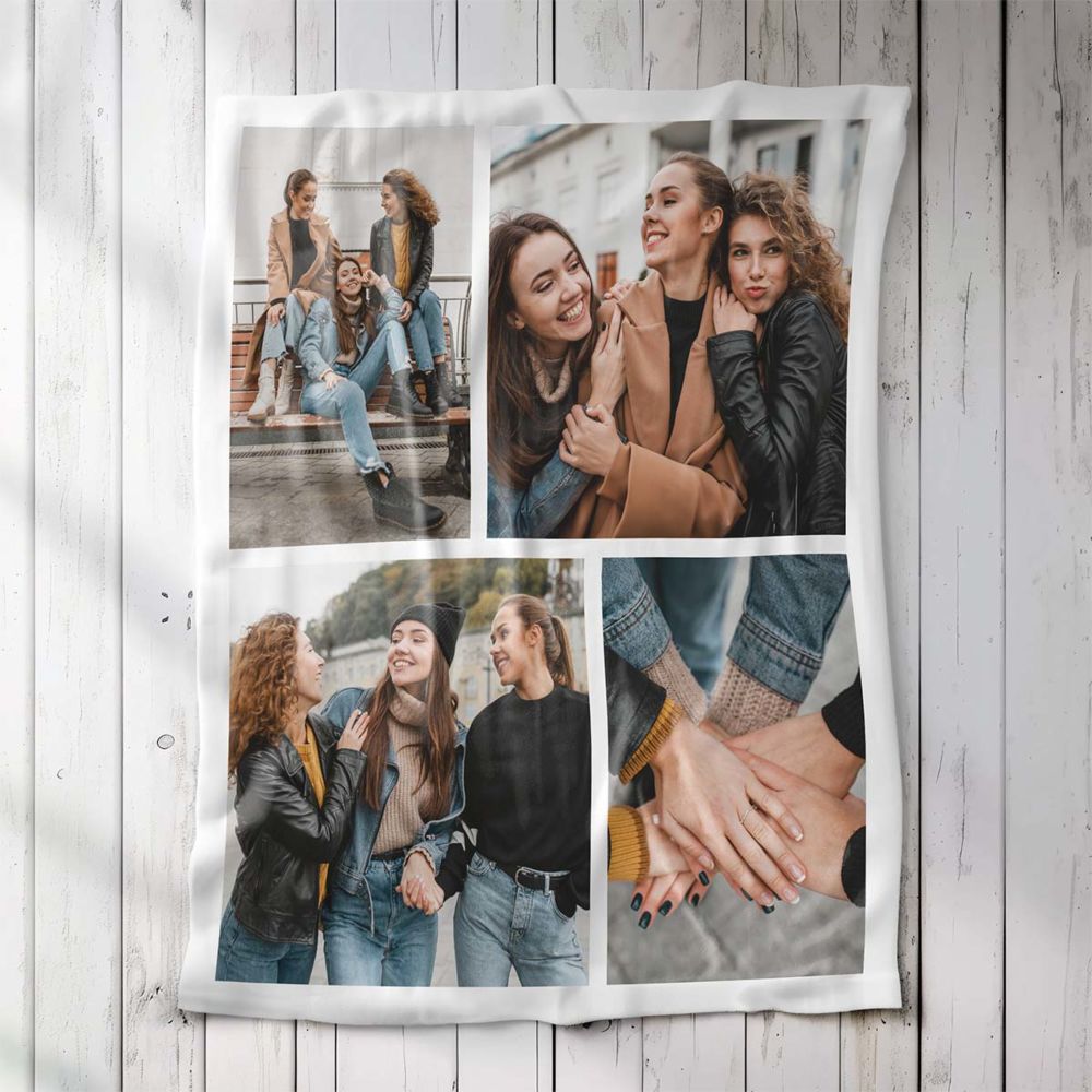 Couverture personnalisée avec collage