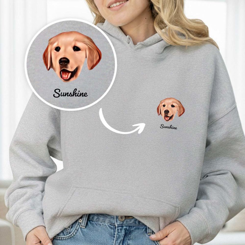 Sweat à capuche personnalisé - animal de compagnie version BD