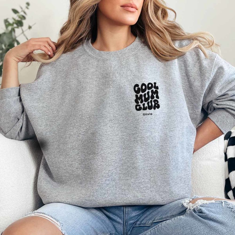 Personalisierbarer Pullover Cool Moms & Dads Club Personalisierbarer Pullover Cool Moms & Dads Club