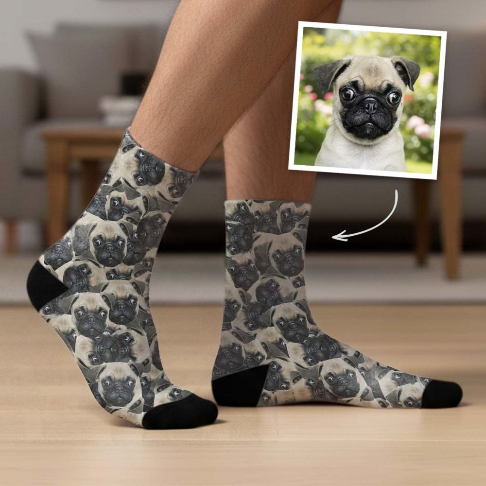 Chaussettes personnalisées visage