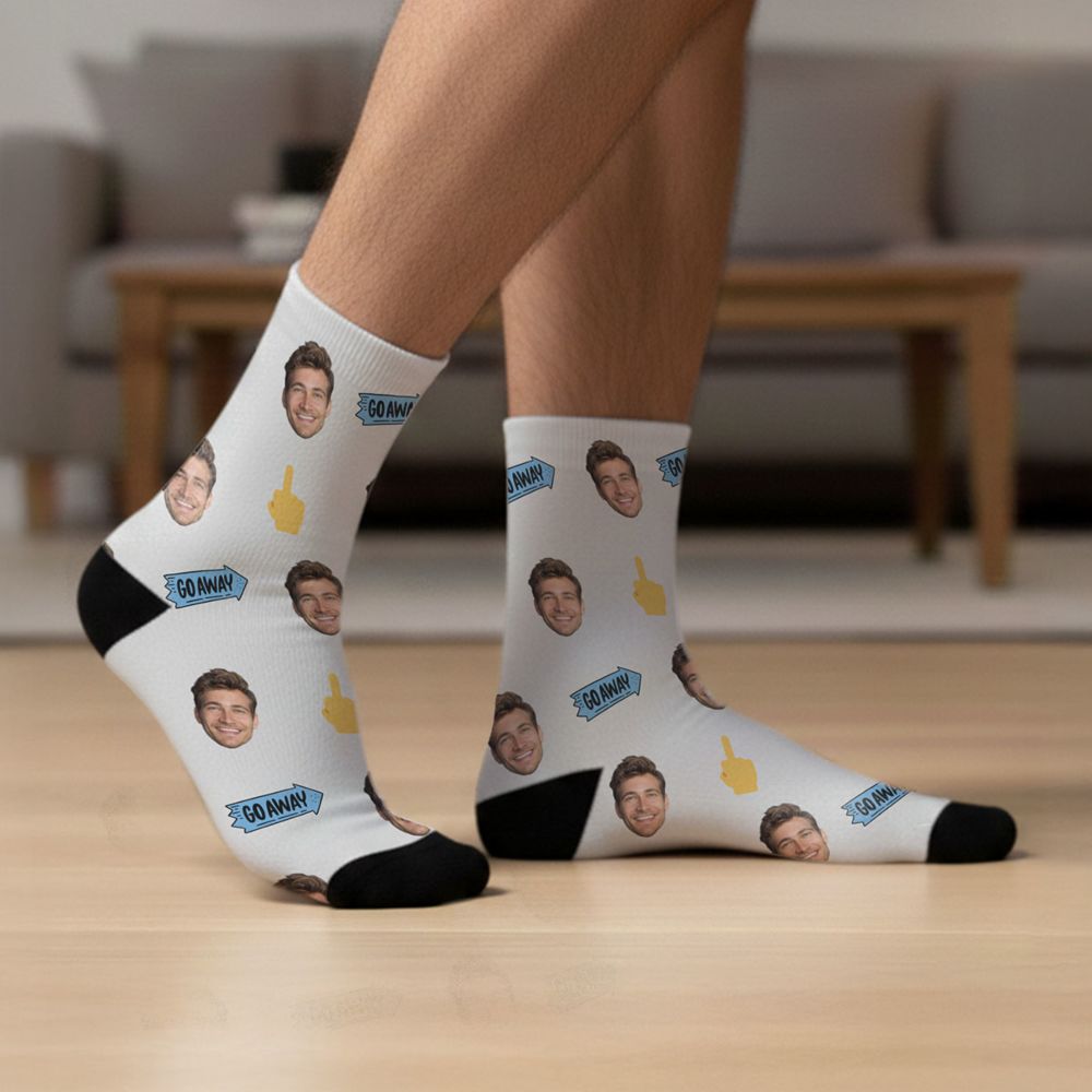 Chaussettes personnalisées visage différents motifs