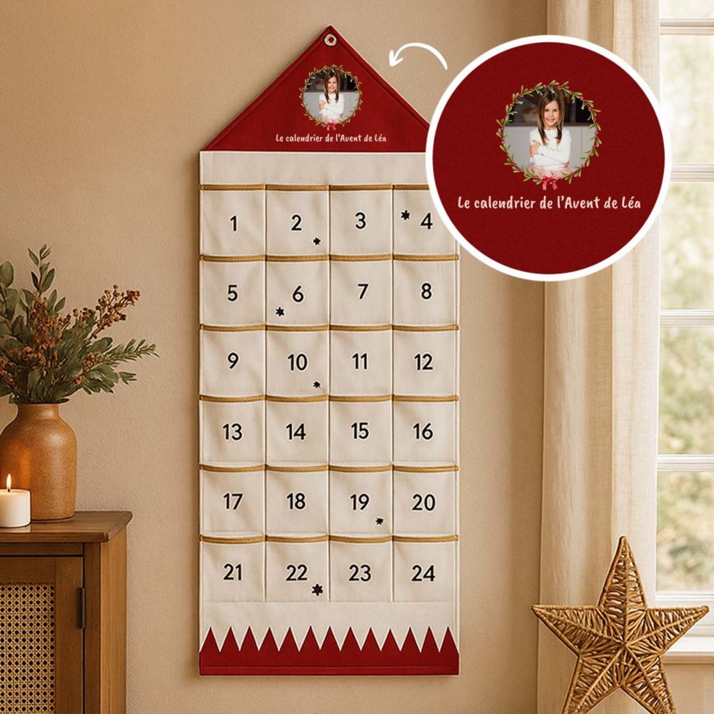 Personalisierbarer Adventskalender mit Foto und Text