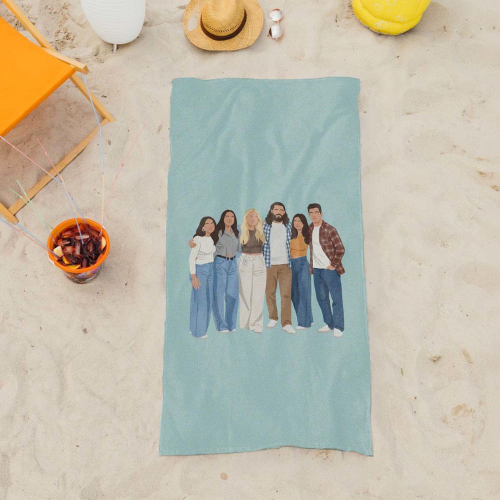 Serviette personnalisée avec illustration IA