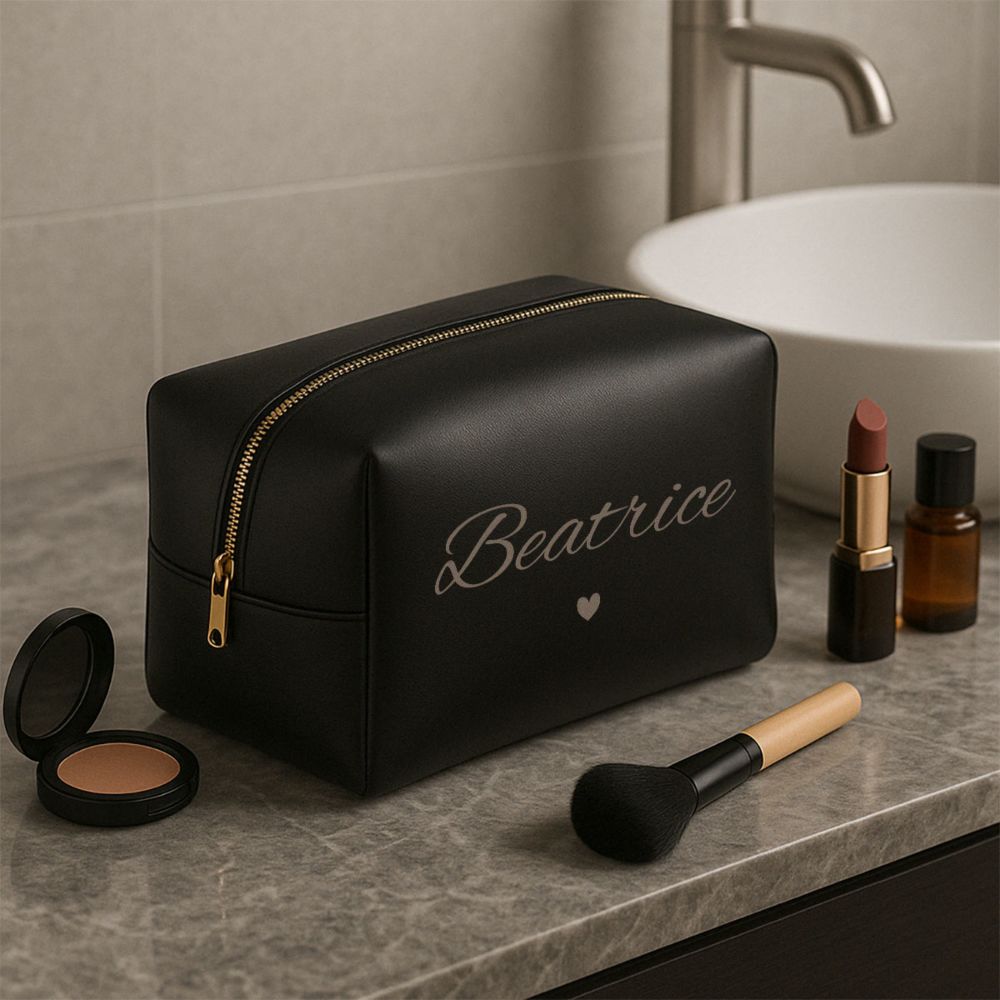 Trousse de toilette personnalisée avec nom et picto