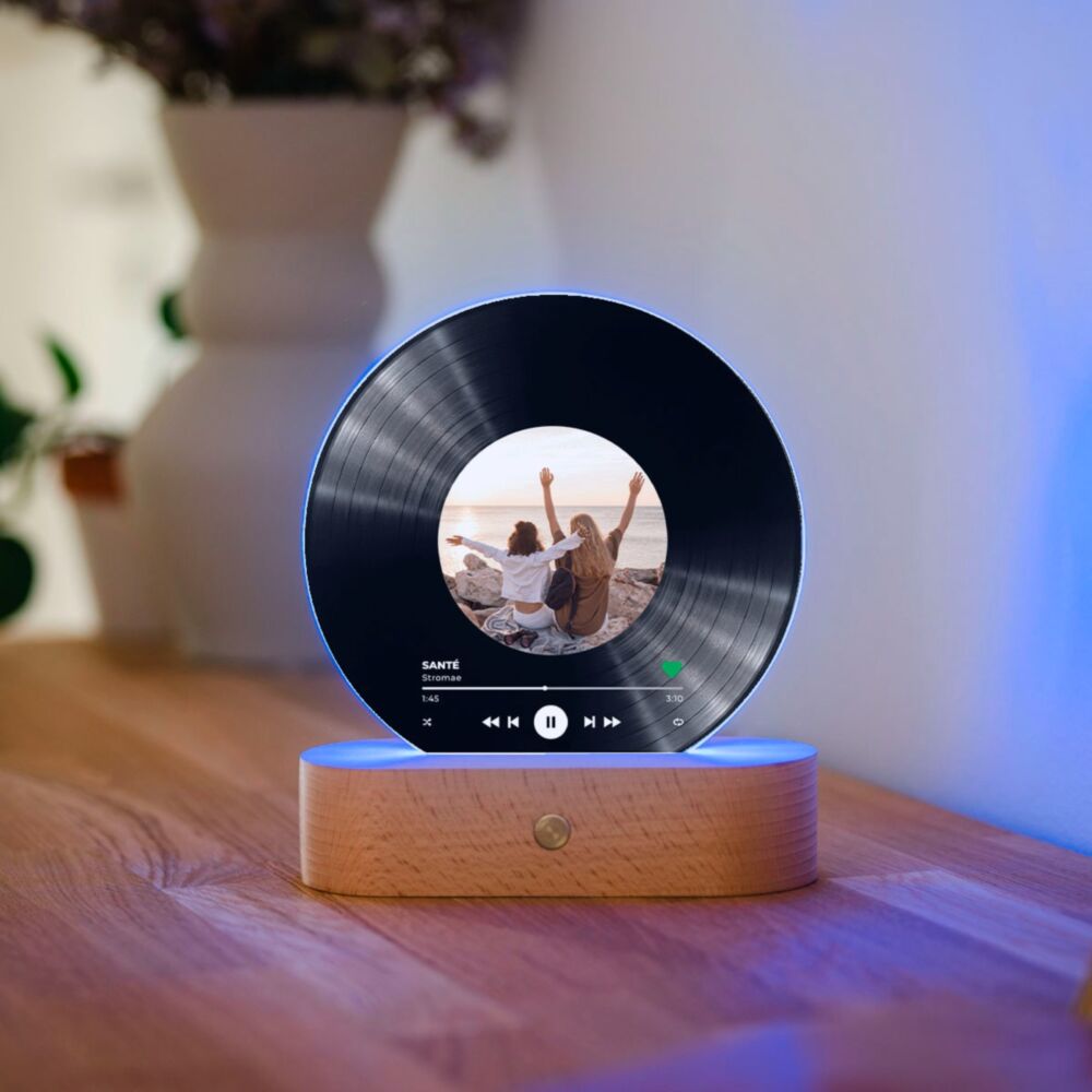 Lampe LED personnalisée Disque