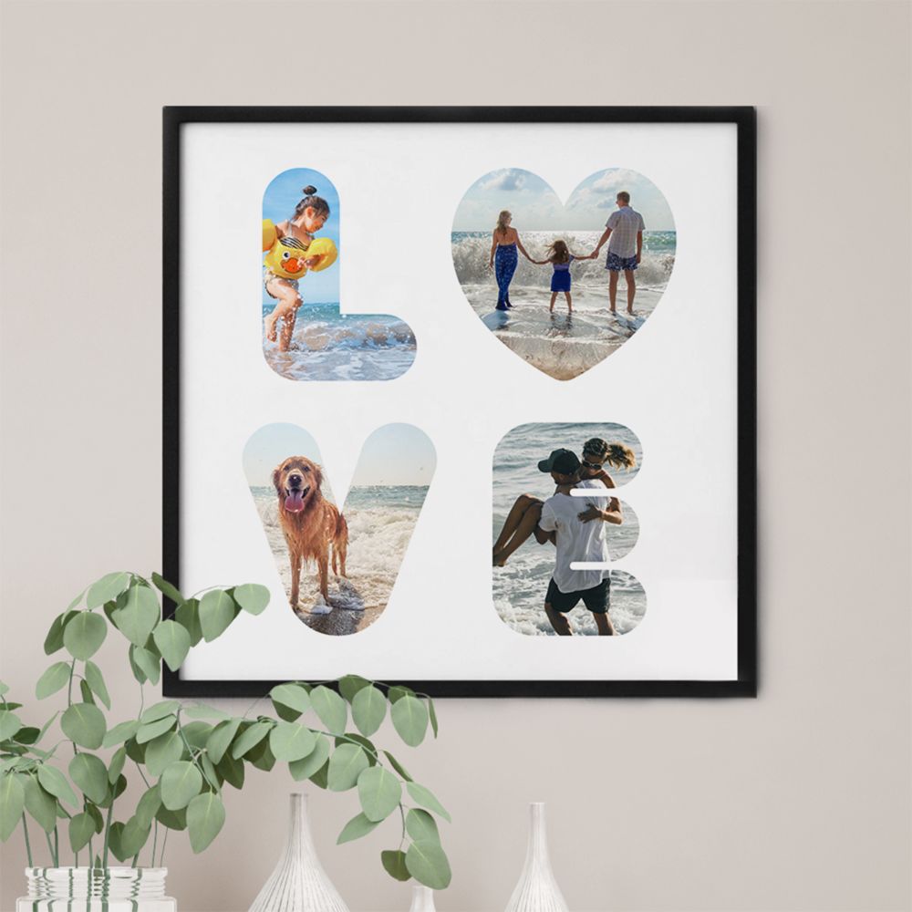 Poster personnalisé LOVE avec photos