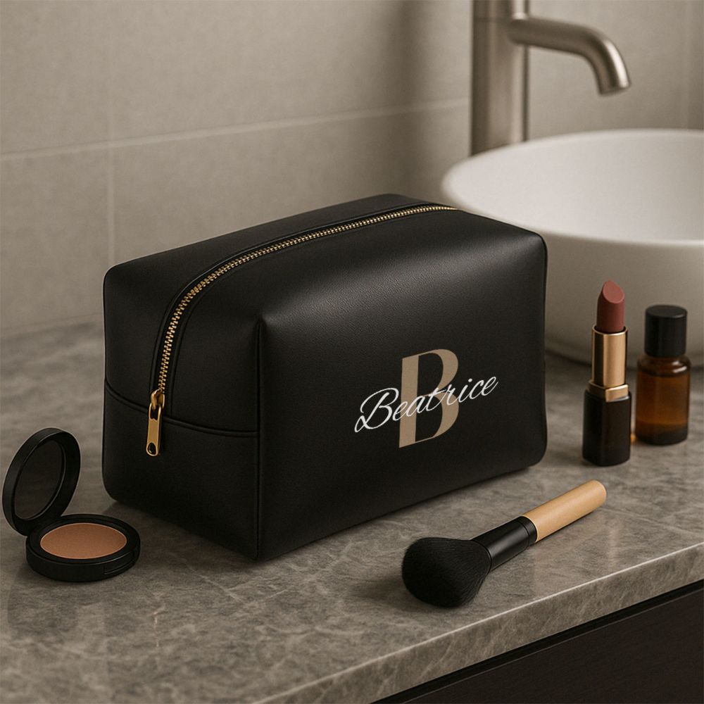 Trousse de toilette personnalisée avec monogramme