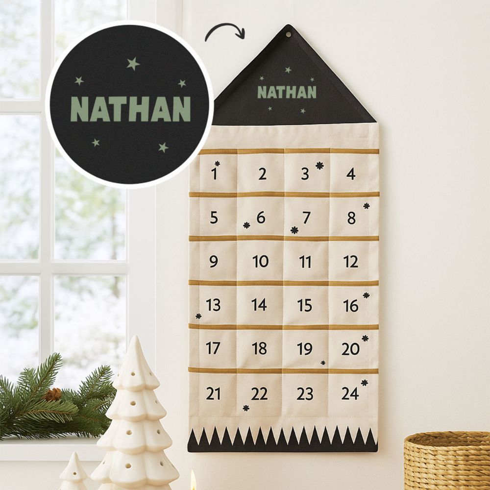 Calendrier de l’avent personnalisé avec nom