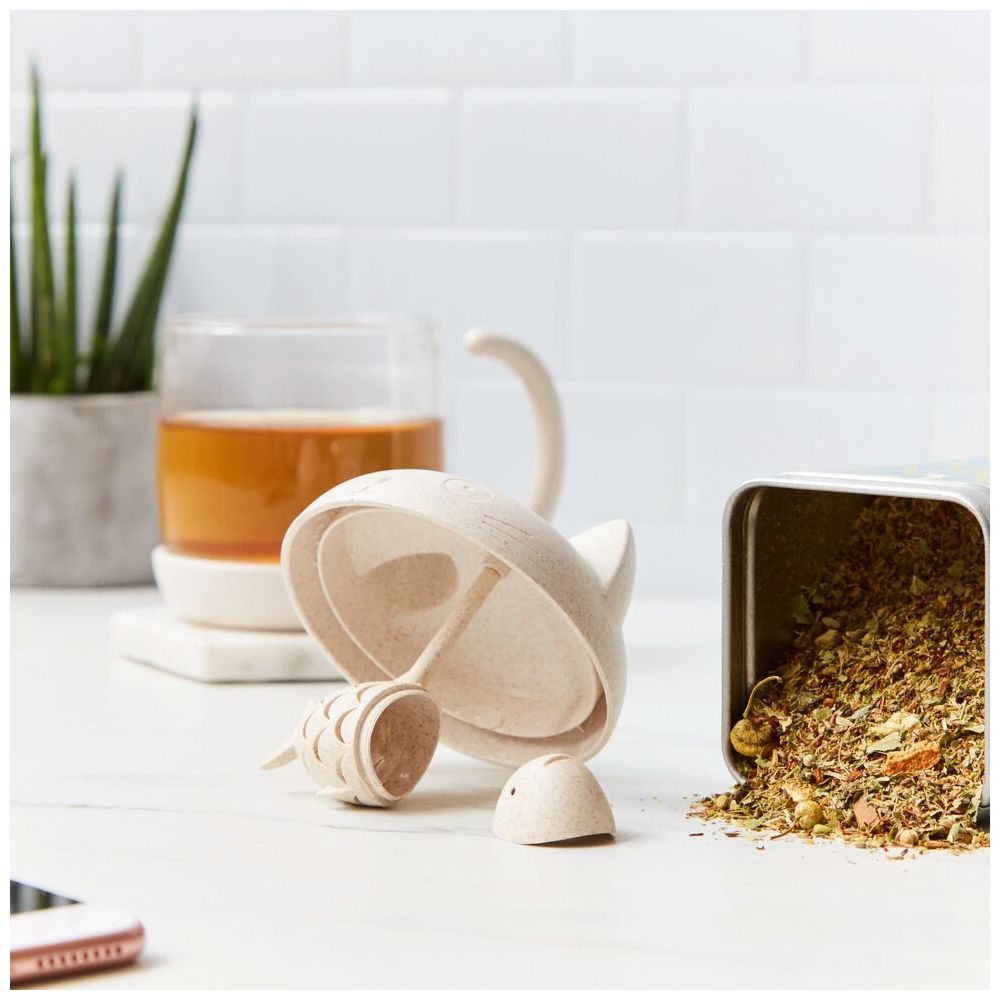 Tasse à Thé Chat avec Infuseur à Thé Poisson