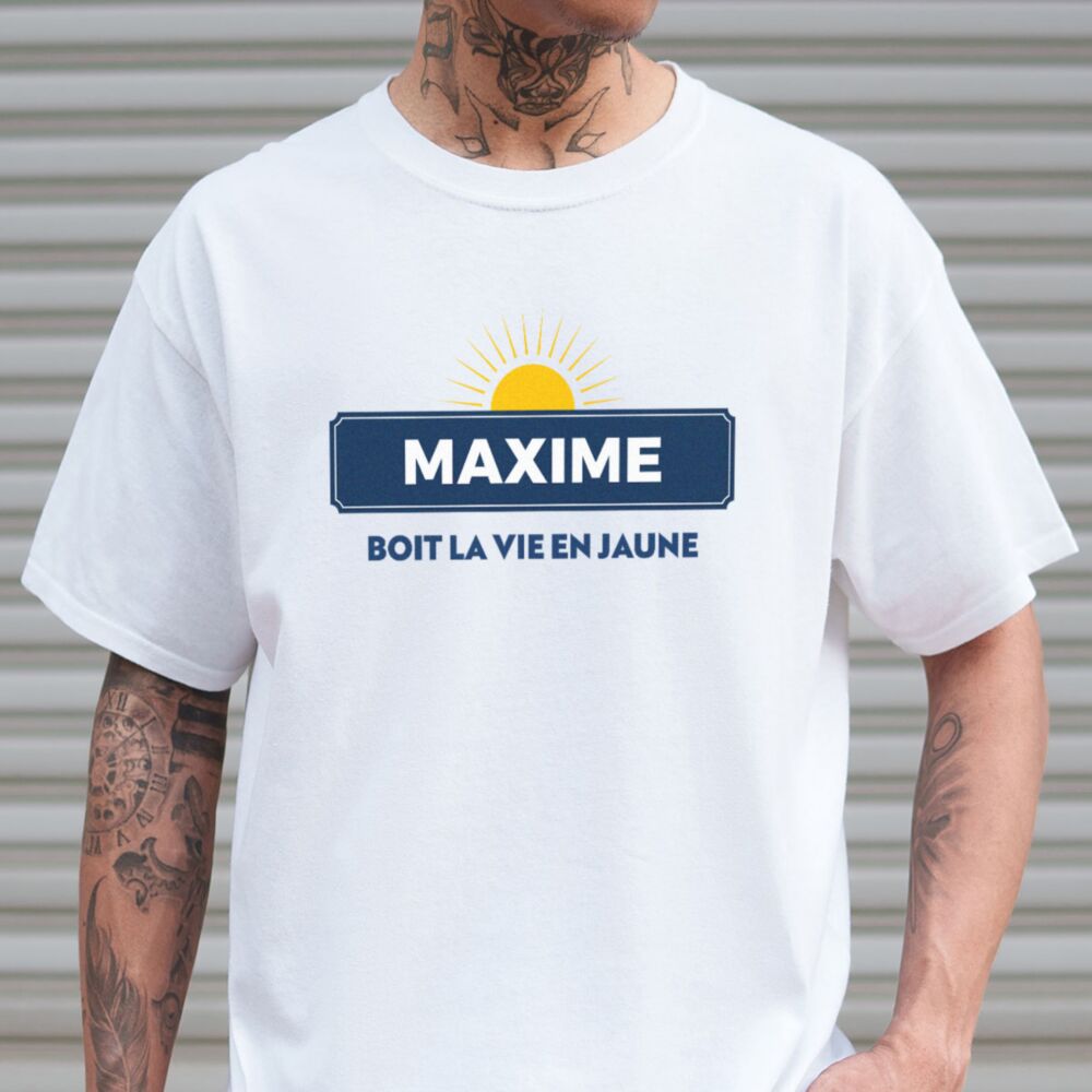 T-shirt personnalisé Pastis Soleil