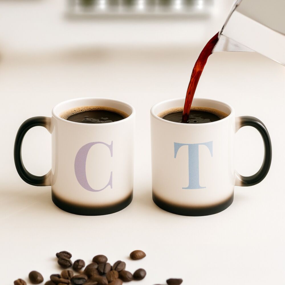 Tasse Personnalisée avec Monogramme - 9 Coloris