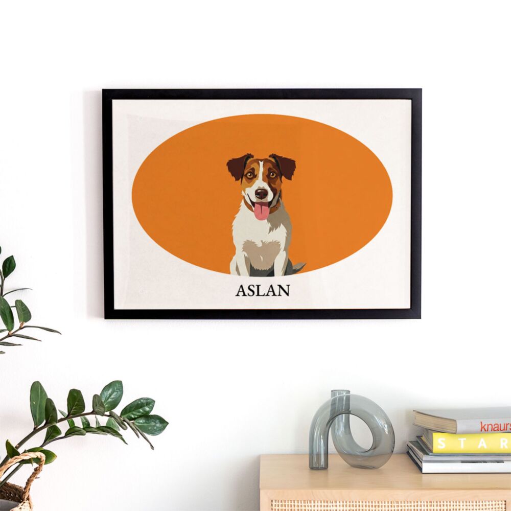 Poster Personnalisé Animaux de Compagnie avec Illustration et Choix de Couleurs