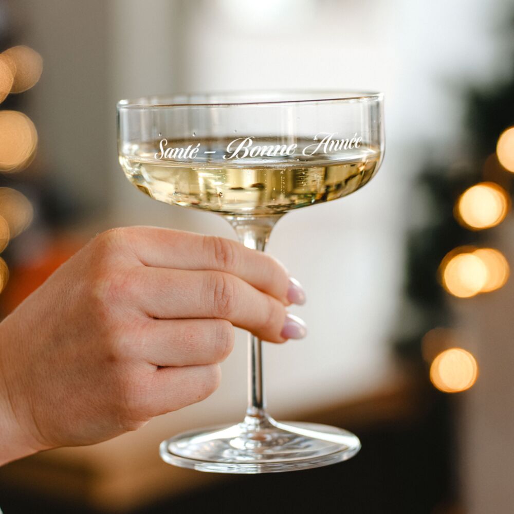 Coupe de Champagne personnalisable Silvester Prost Neujahr