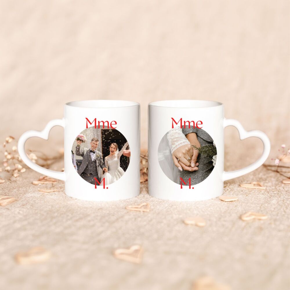Mug personnalisé avec photo et message