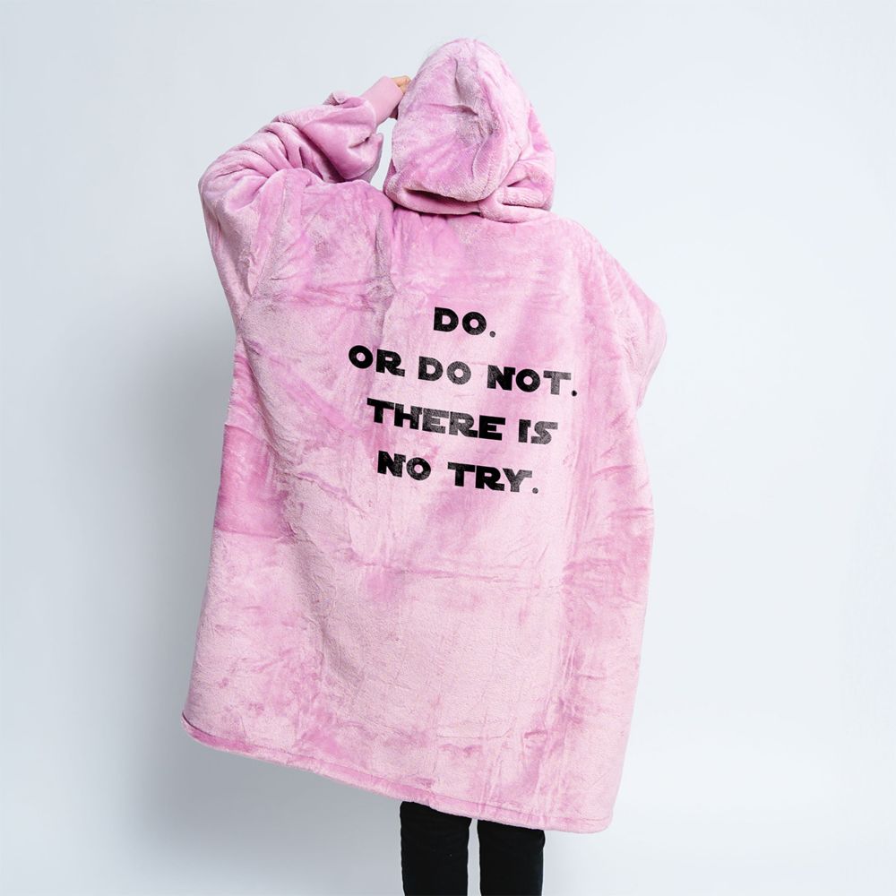 Plaid à capuche personnalisé avec Slogan