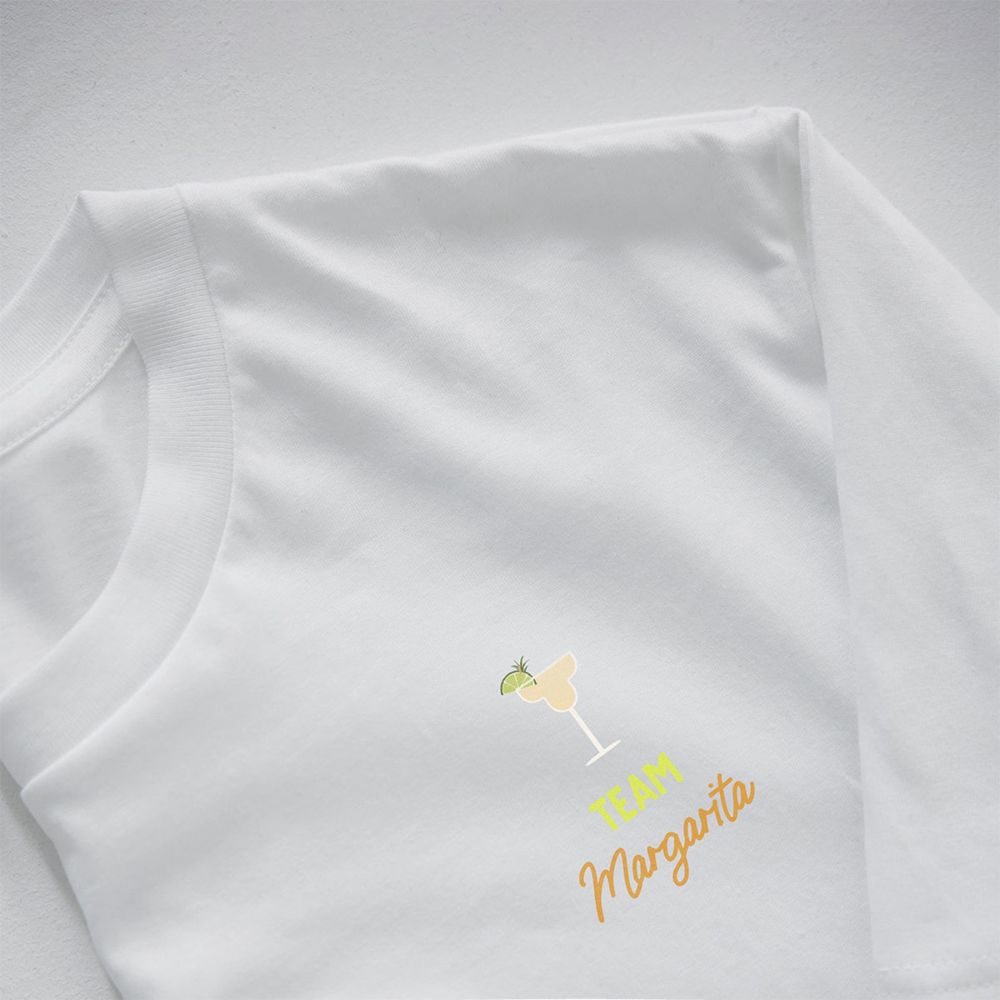 T-shirt personnalisé avec picto et texte