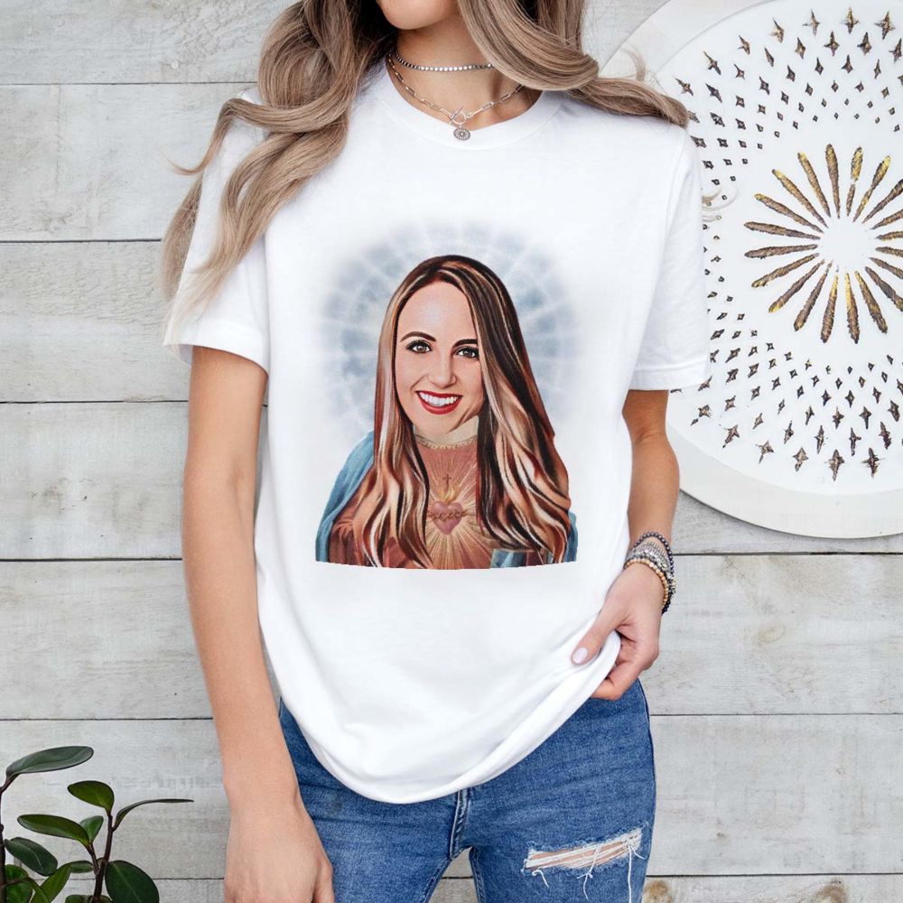 T-shirt personnalisé avec auréole et visage