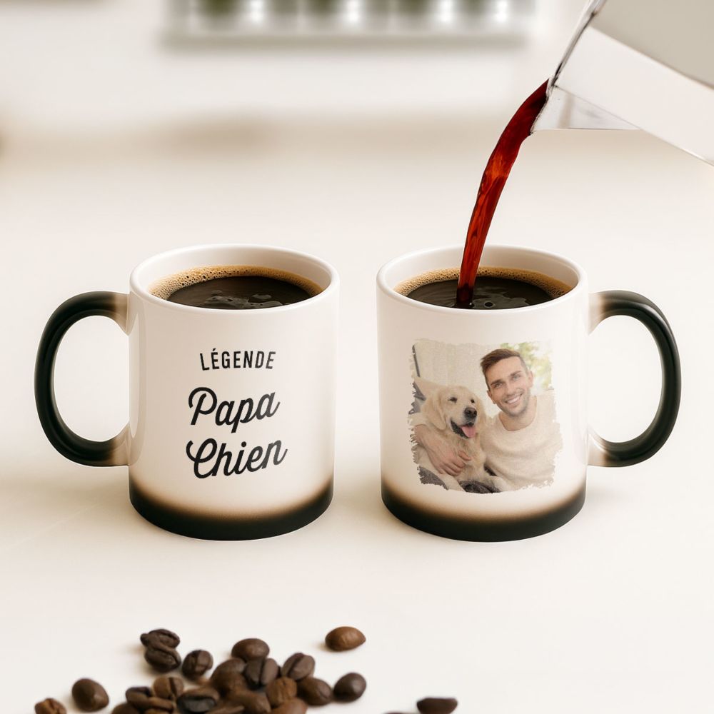 Mug personnalisé avec texte et photo