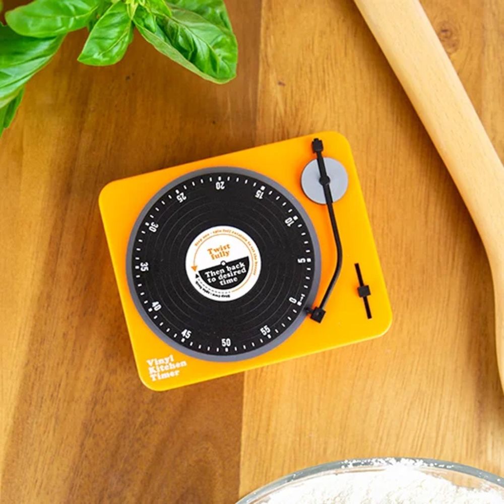 Minuteur de cuisine tourne-disque