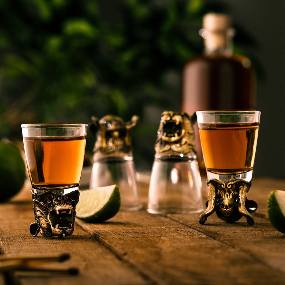 Set de 4 verres à shot Wild Spirits