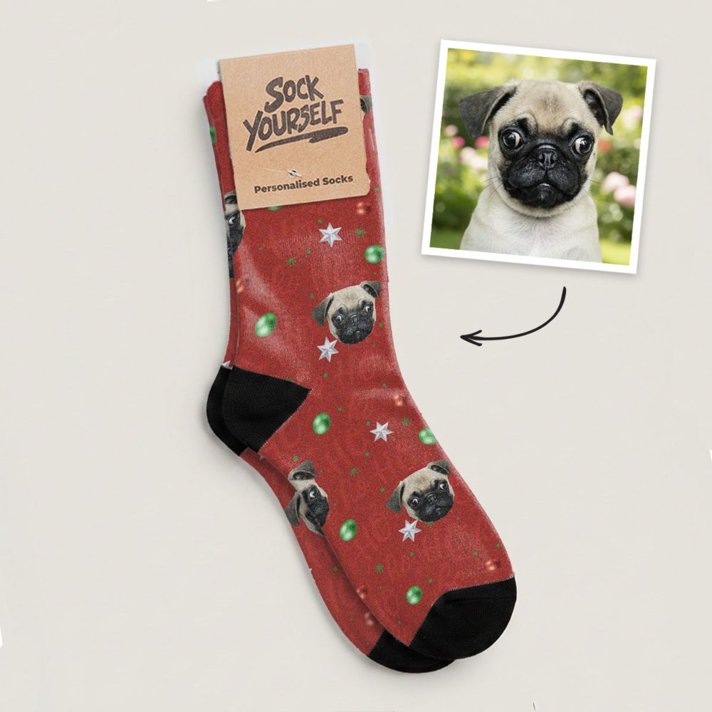 Chaussettes de Noël multivisage avec différents motifs