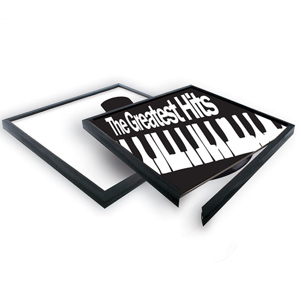 Vinyl-Waller - Support Mural Design Pour Disque Vinyle 33 Tours - Exposez Et Changez Vos Pochettes En Un Clin D’Œil !