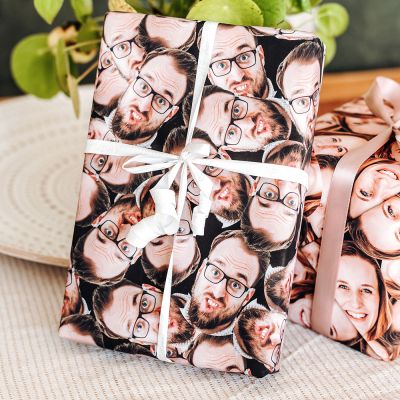 Papier cadeau personnalisé visage