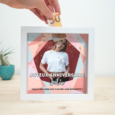 Tirelire Personnalisable pour Anniversaire Tirelire Personnalisable pour Anniversaire