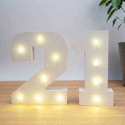 Numéros Lumineux en Bois Numéros Lumineux en Bois