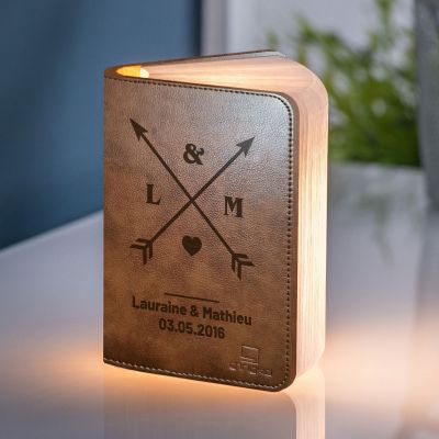 Lampe Livre Personnalisable pour Couples Lampe Livre Personnalisable pour Couples