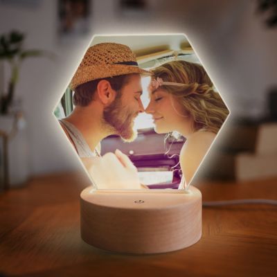 Cadeau pour sa copine Lampe LED avec photo