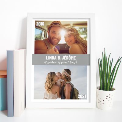 Poster avec 2 photos et texte Poster avec 2 photos et texte