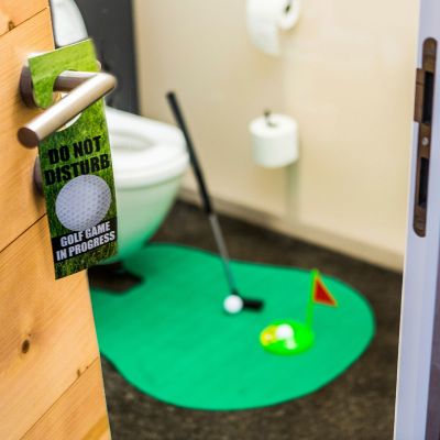 Das ultimative Golfset für die Toilette Set de golf ultime pour les toilettes