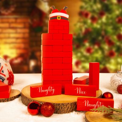 Jeu tour en bois Père Noël