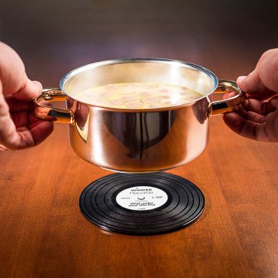 Schallplatten Topfuntersetzer Dessous de plat vinyle