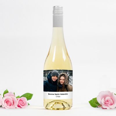 Bouteille de Secco avec Photo et Texte Bouteille de Secco avec Photo et Texte
