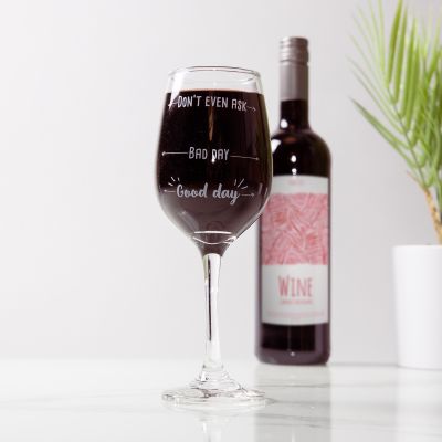 Verre à vin Good Day Bad Day