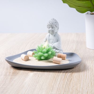 Bouddha sur une assiette